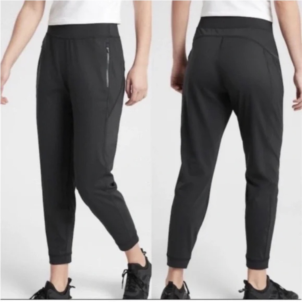 Athleta Court Side Jogger Pant Black 10 -stained